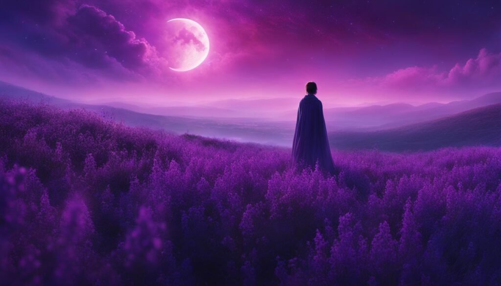 what is the spiritual meaning of purple in a dream