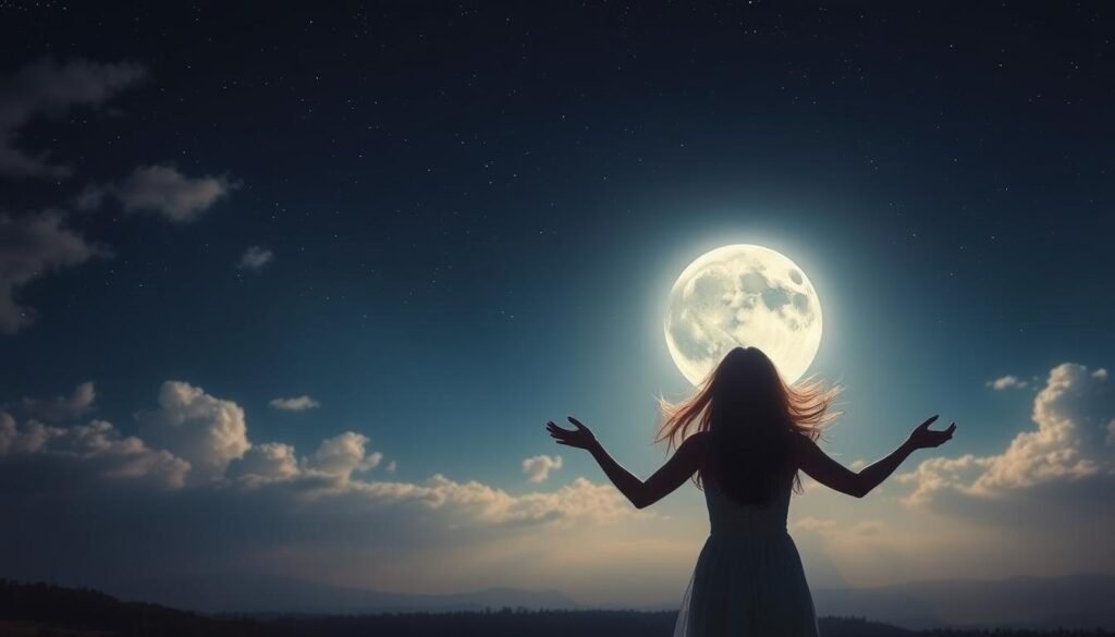 Lunar symbolism and feminine energy